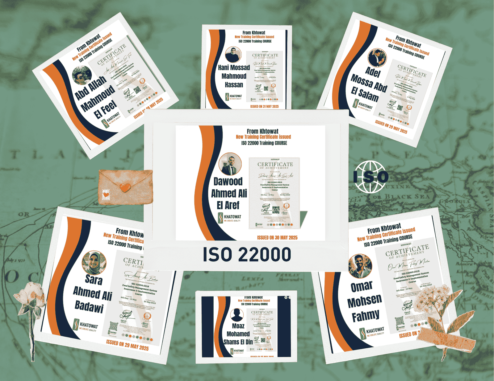 New Batch of training Certificates