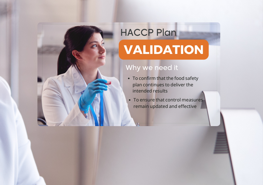 Validations in food safety Plans